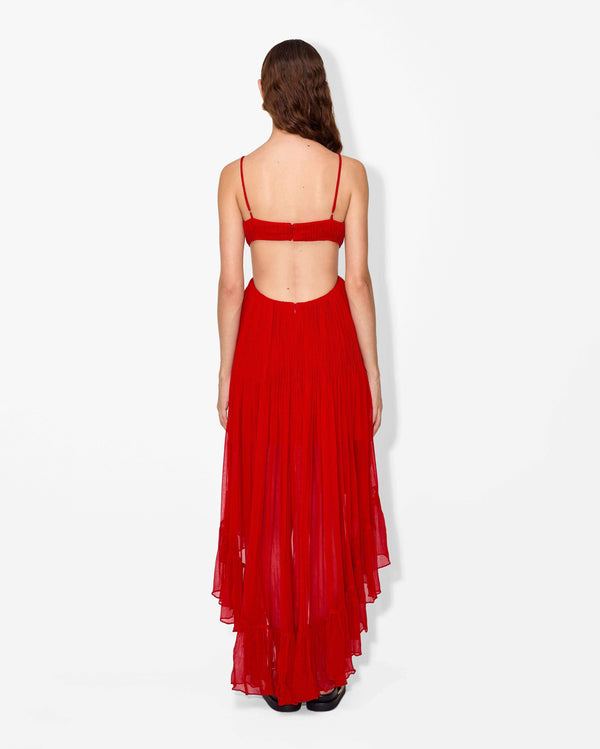 Magali Pascal SATIE DRESS FIRE RED