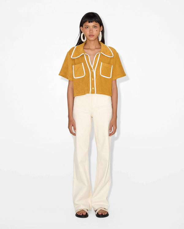 magali pascal SERENA SHIRT Amber Gold