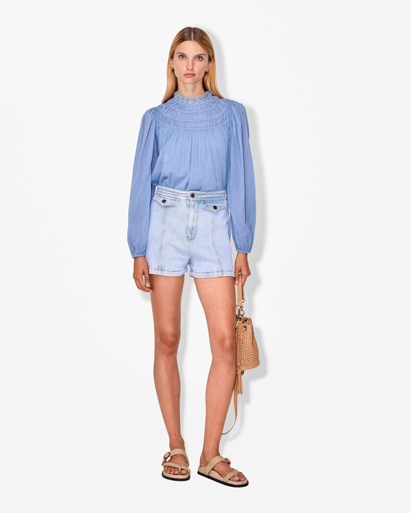 magali pascal SYMPHONY SHIRT Heather Blue