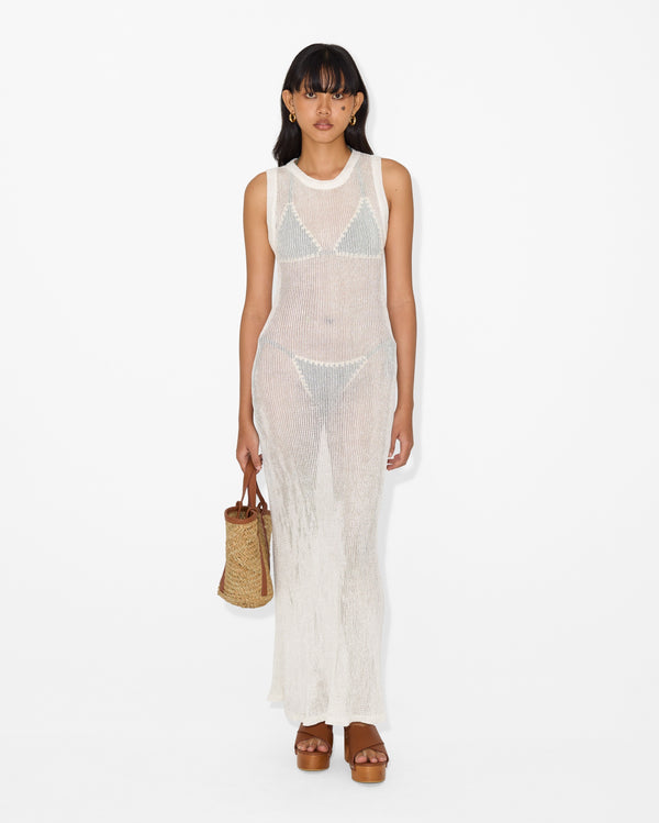 Magali Pascal VIOLETTE MAXI DRESS IVORY