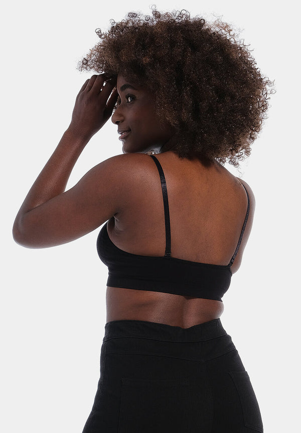 Magic Bodyfashion Bamboo Comfort Bra With Spaghetti Straps Mocha