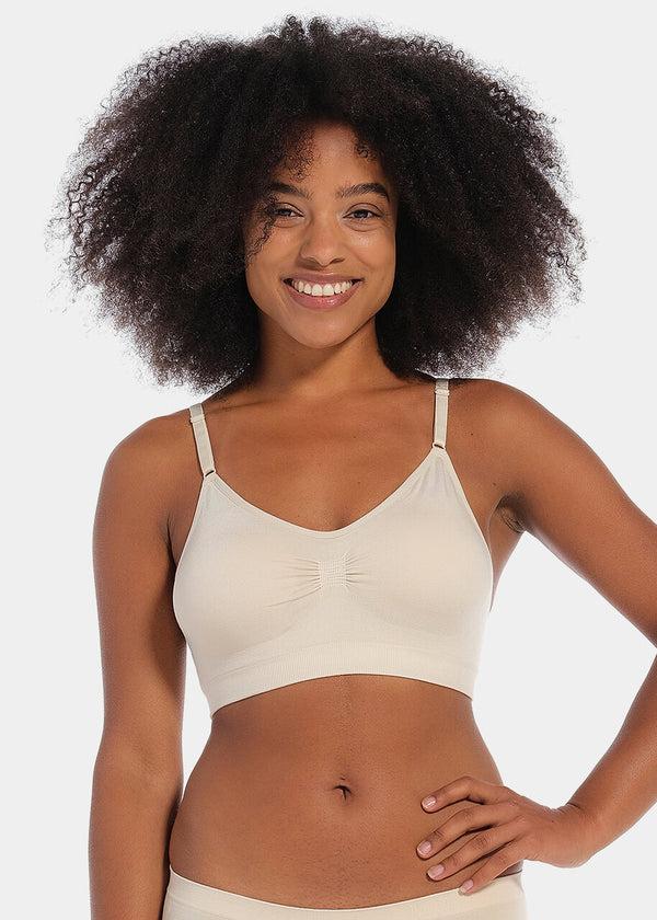 Magic Bodyfashion Bamboo Comfort Bra With Spaghetti Straps Mocha