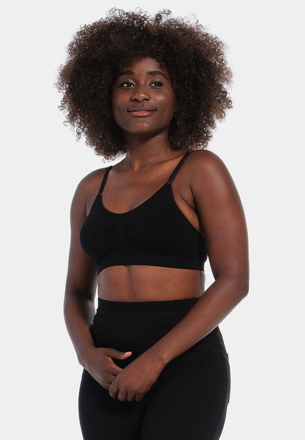 magic bodyfashion Bamboo Comfort Bra with Spaghetti Straps Mocha