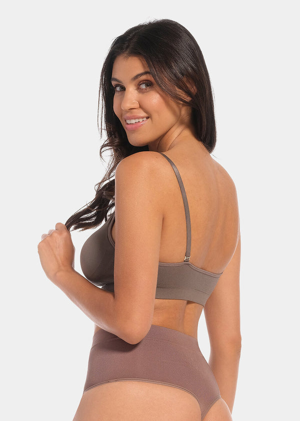 Magic Bodyfashion Comfort Bra Spaghetti Straps Macchiato