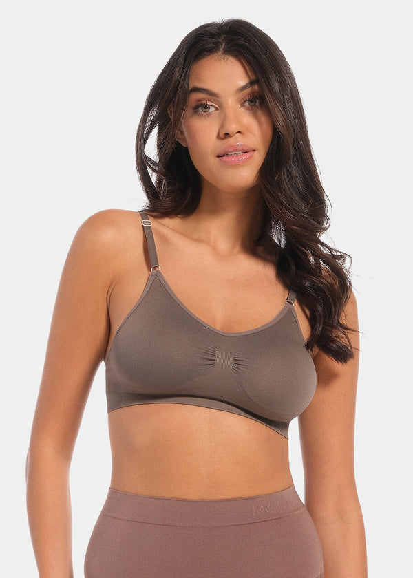 magic bodyfashion Comfort Bra Spaghetti Straps Macchiato