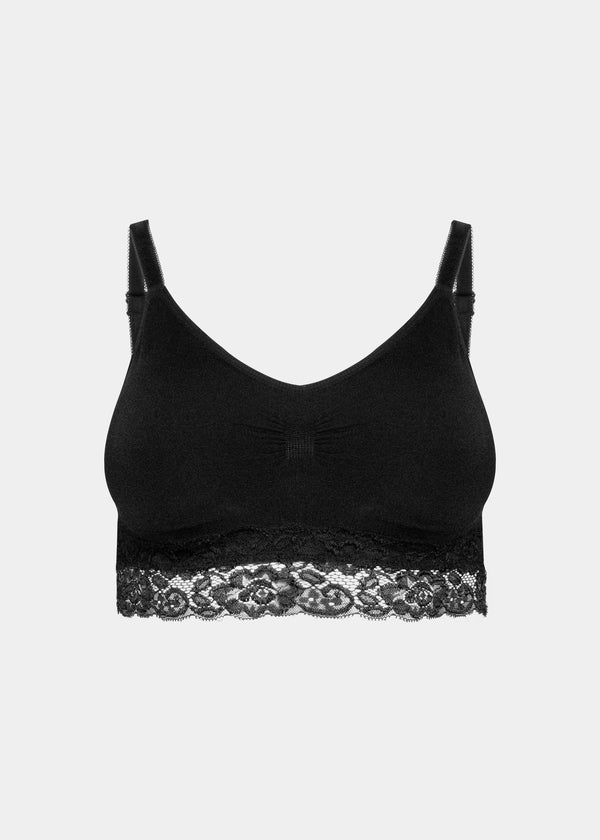 Magic Bodyfashion Comfort Bra Spaghetti Lace Black