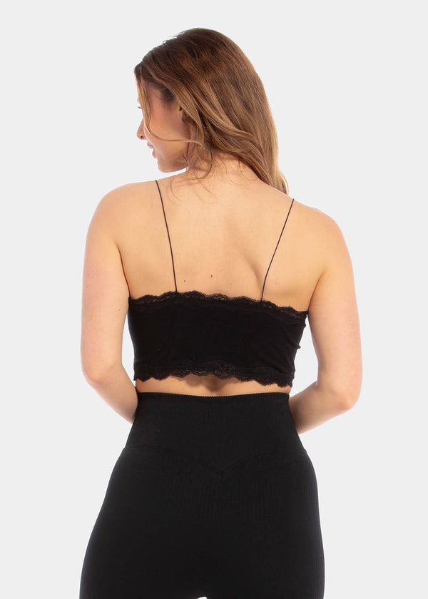 Magic Bodyfashion Cozy Crop Top Black