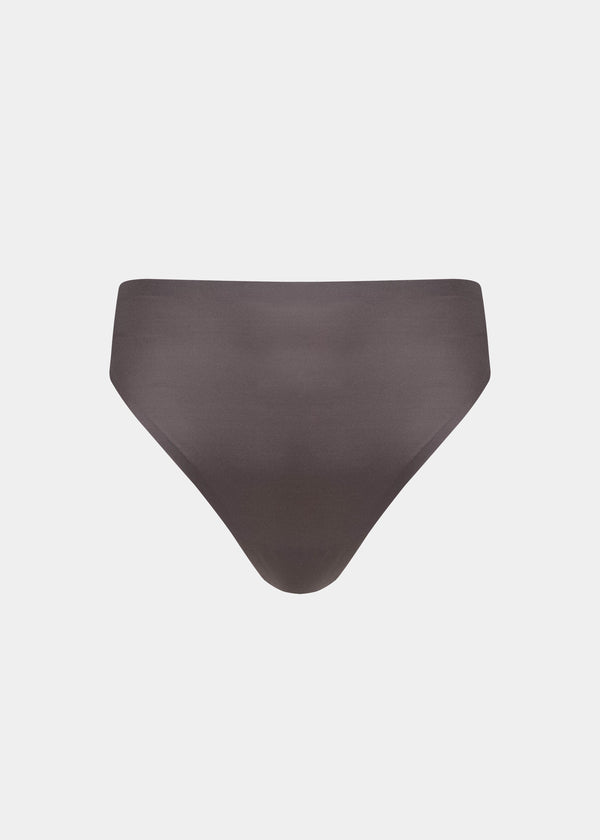 Magic Bodyfashion Gloss High Leg Thong Espresso