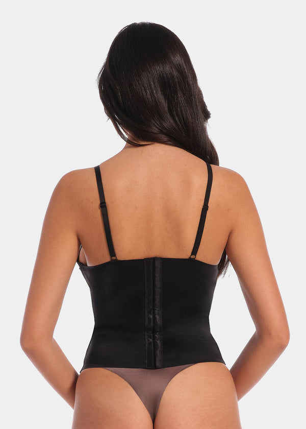 Magic Bodyfashion Gloss Low Plunge Top Black