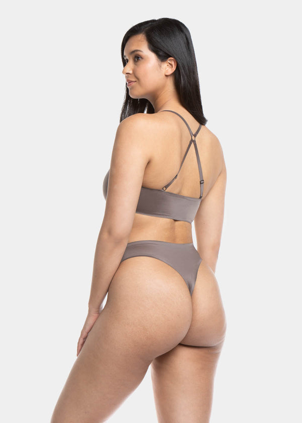 Magic Bodyfashion Gloss Scoop Bra Espresso