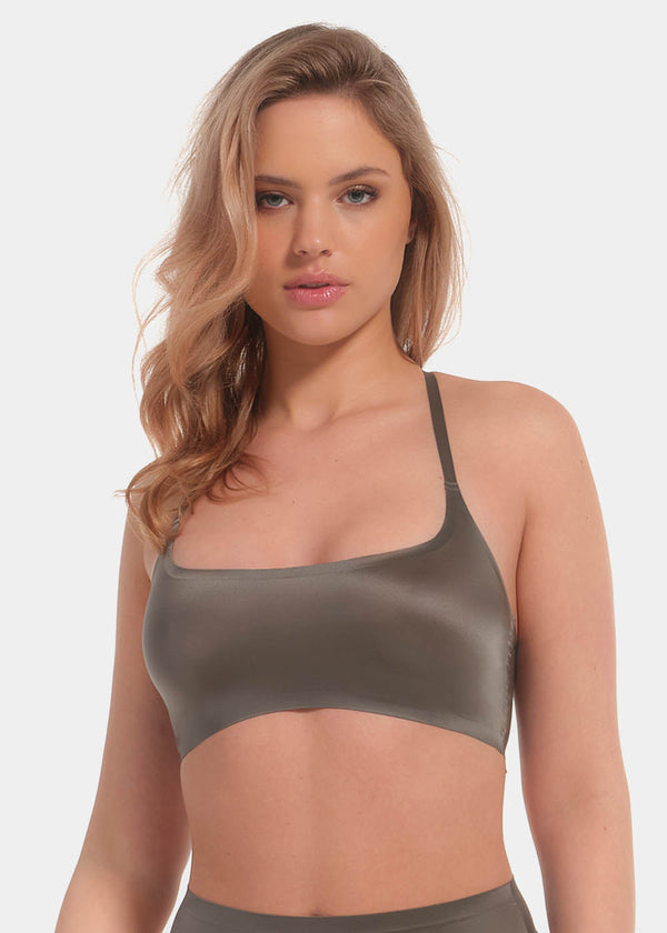 Magic Bodyfashion Gloss Scoop Bra Espresso