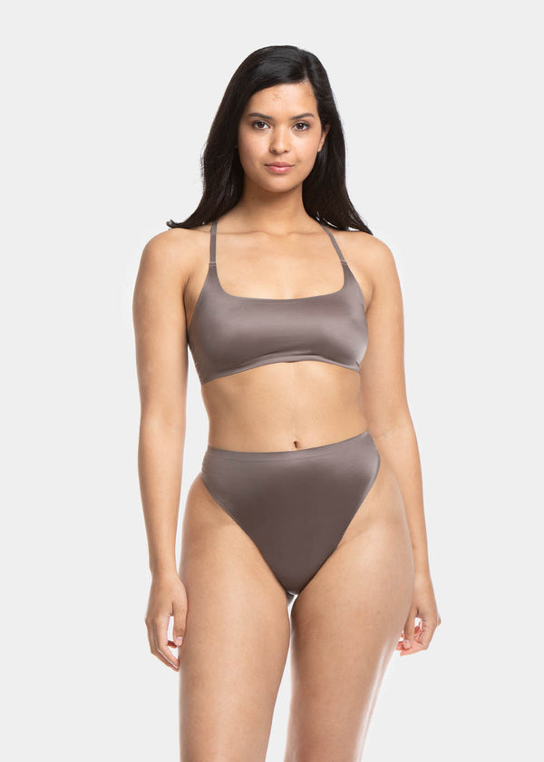 magic bodyfashion Gloss Scoop Bra Espresso