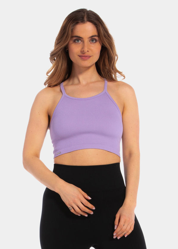magic bodyfashion Lounge Crop Top Lavender