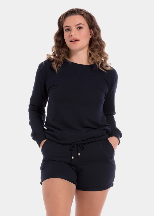 magic bodyfashion Lounge Sweater Navy Blue