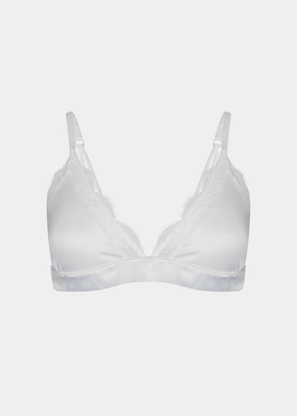 Magic Bodyfashion Satin Lace Bralette Ivory