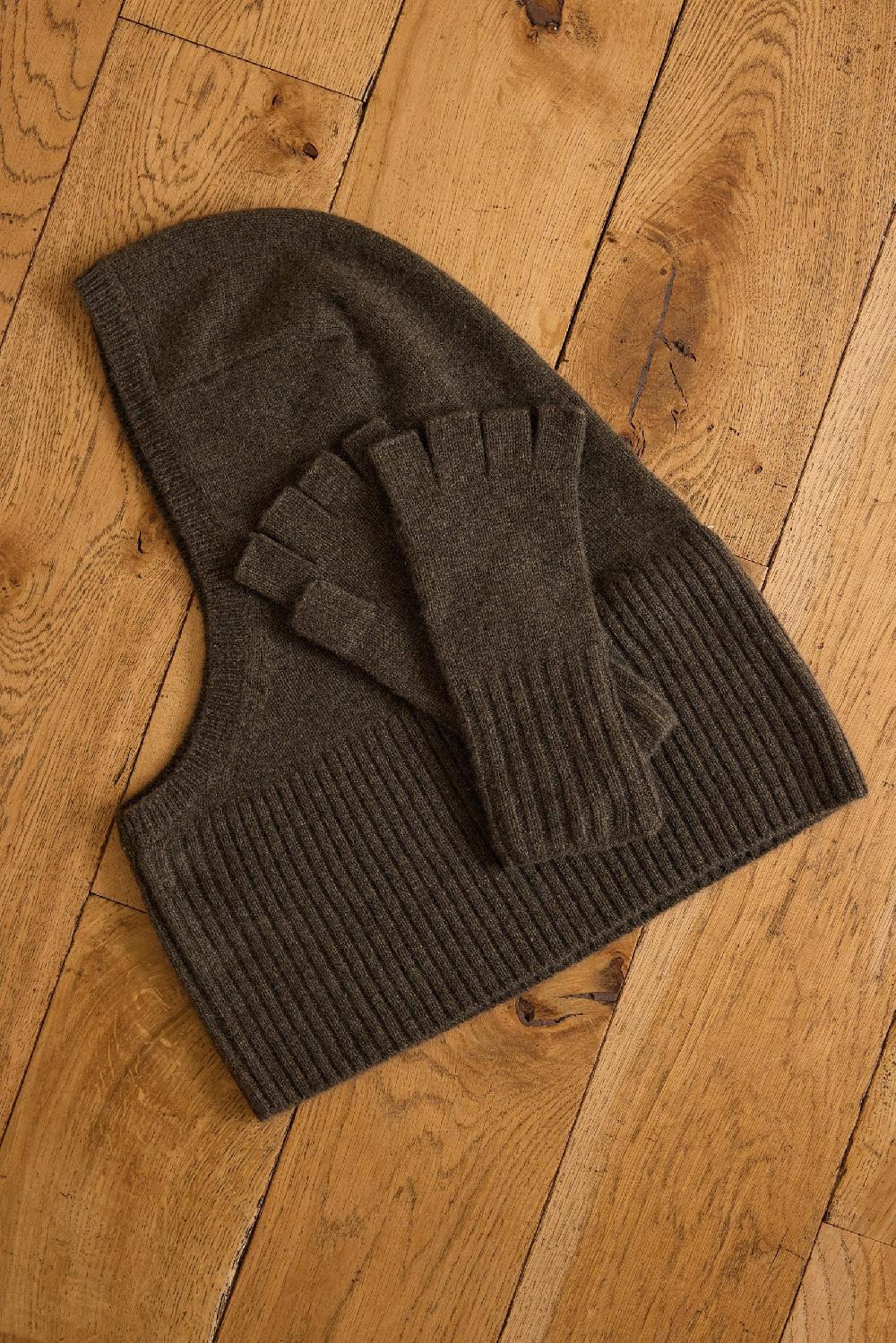Maison 123 100% Cashmere 2-ply WESLEY Fingerless Gloves
