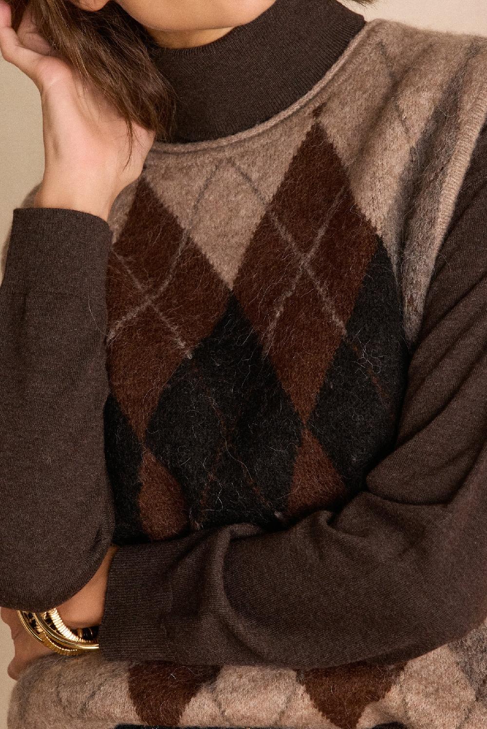 Maison 123 BENNY Sleeveless Jumper In Wool And Alpaca