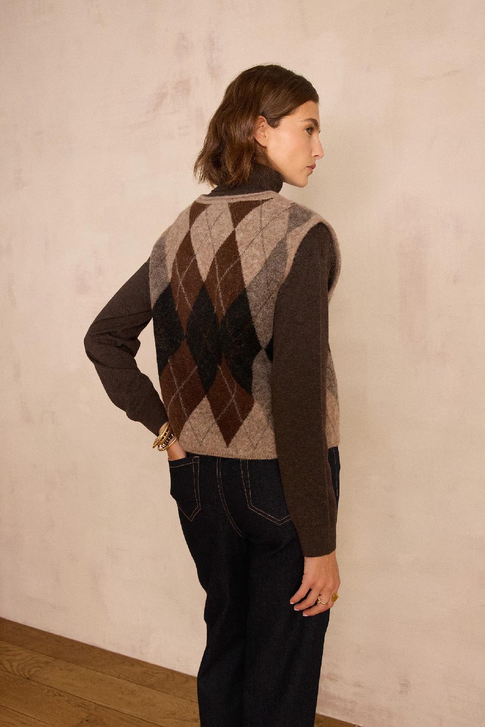 Maison 123 BENNY Sleeveless Jumper In Wool And Alpaca