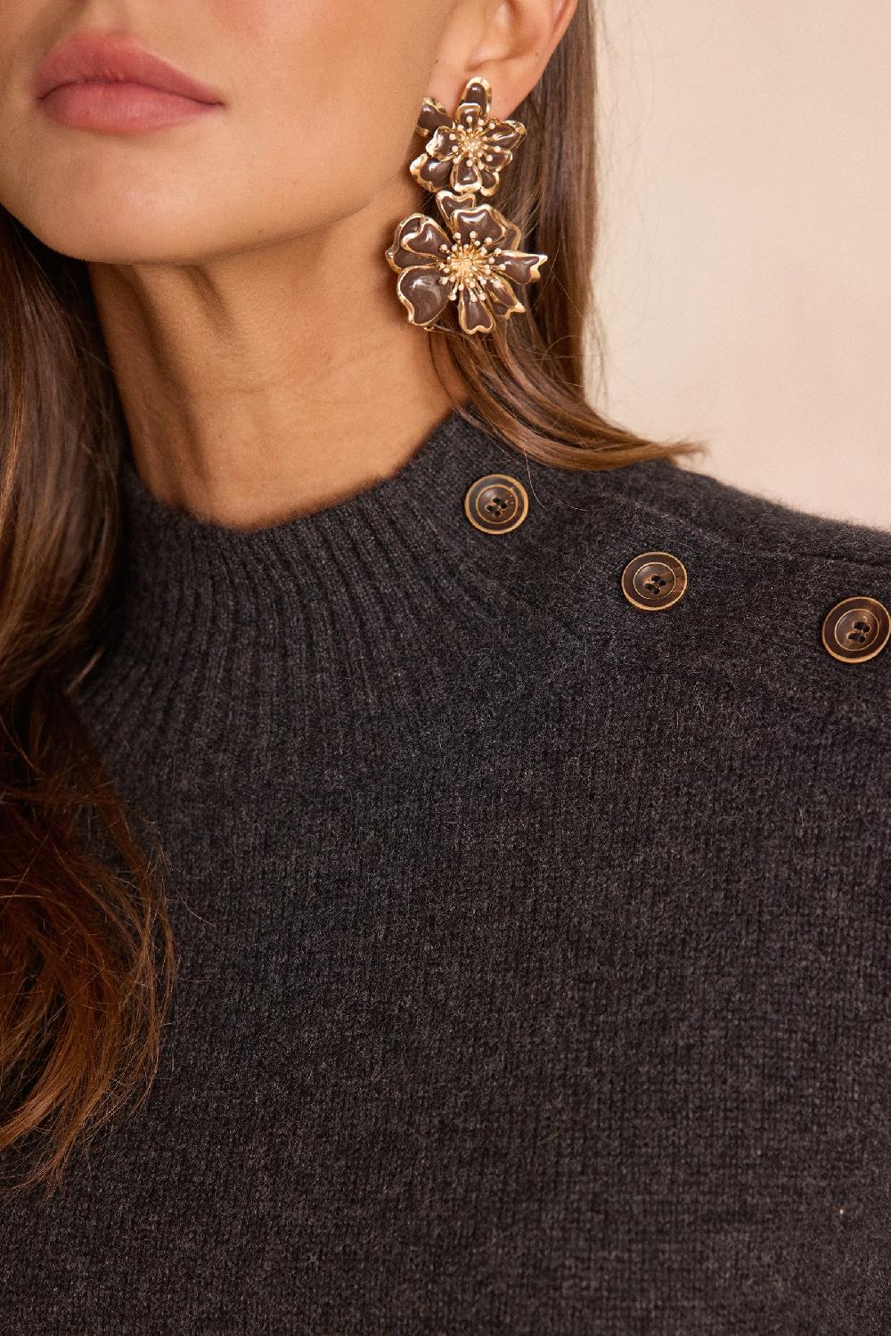 Maison 123 BRADLEY Turtleneck Jumper In 100% Cashmere - 4 Ply