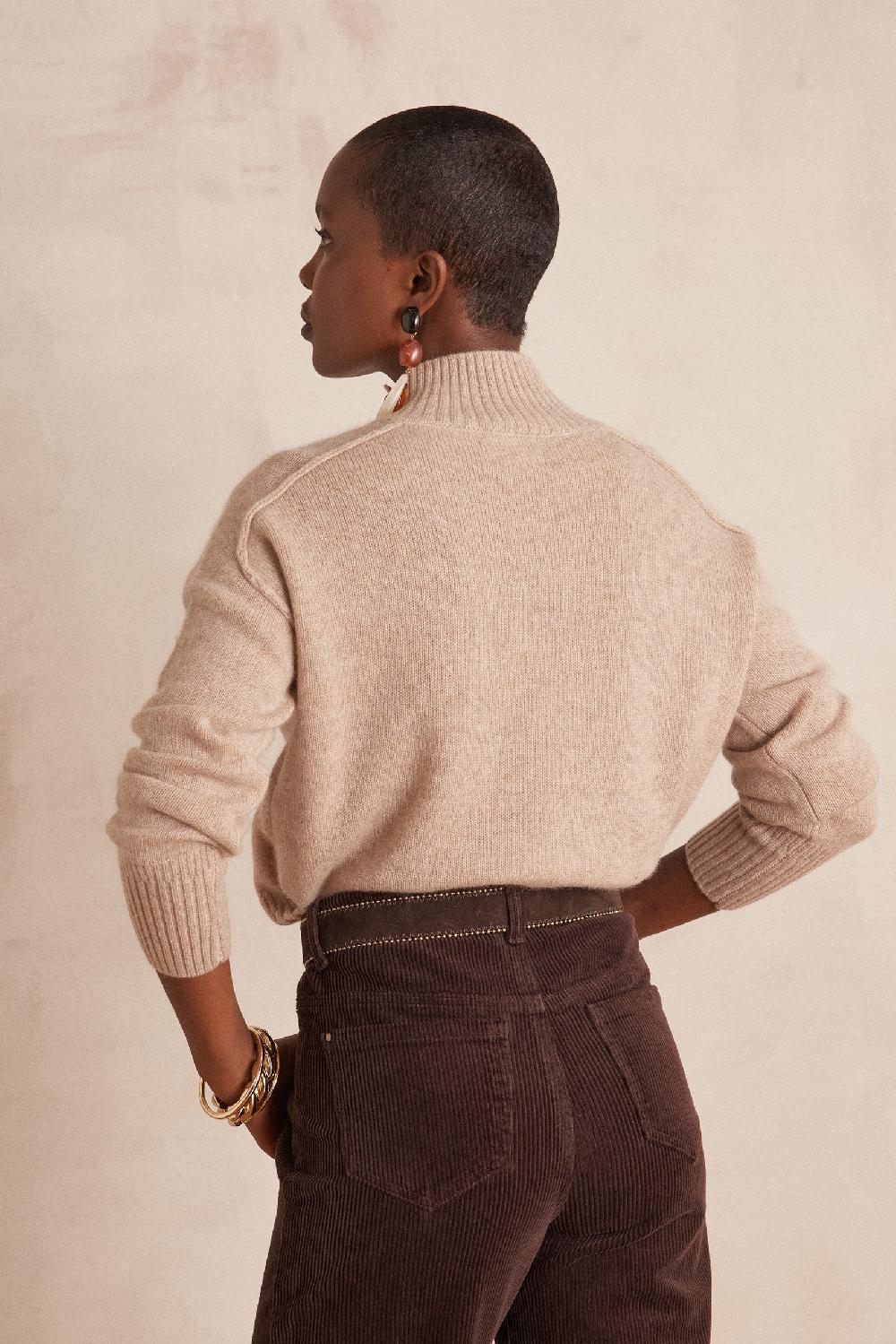 Maison 123 BRADLEY Turtleneck Jumper In 100% Cashmere - 4 Ply