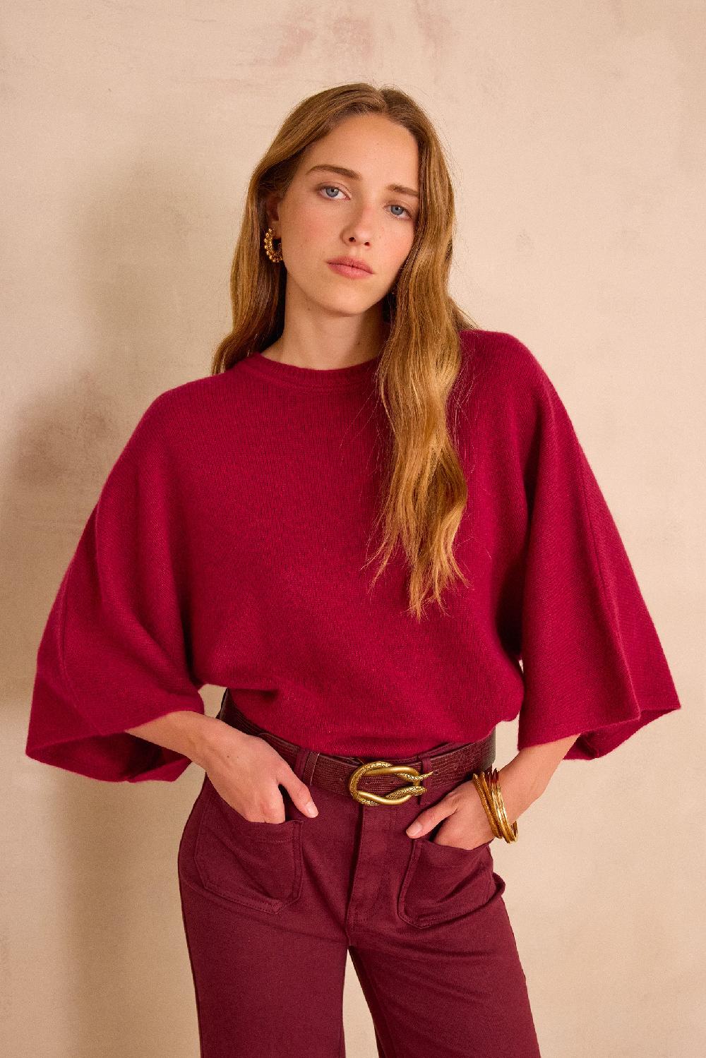 Maison 123 CODY Batwing Jumper In 100% Recycled Cashmere