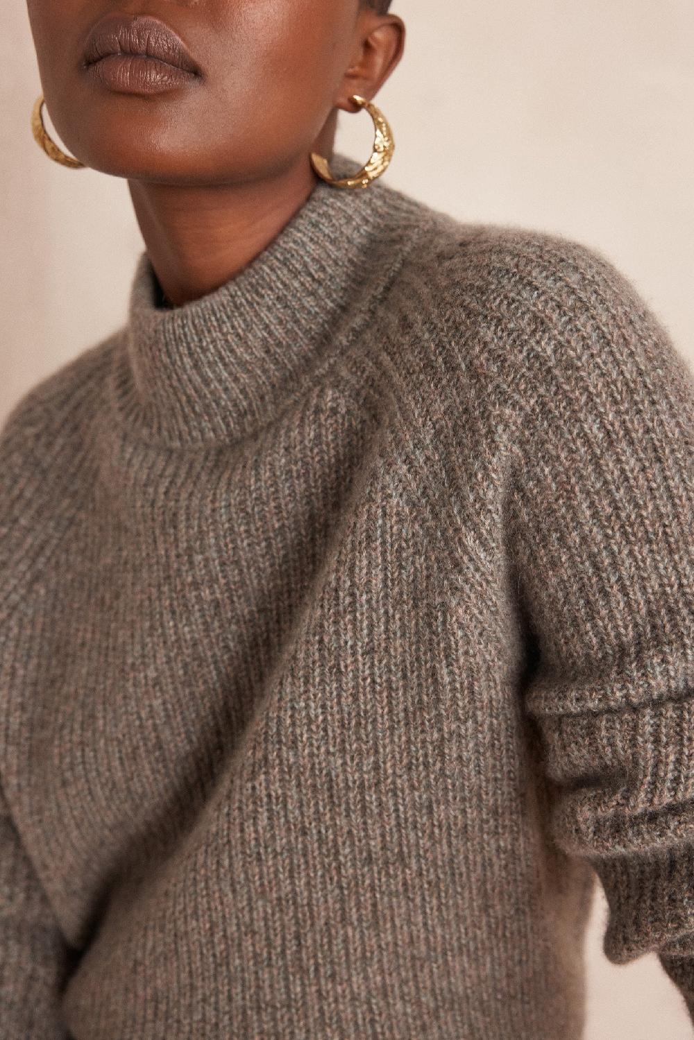 Maison 123 6-ply 100% Cashmere Ribbed Jumper BRUCE