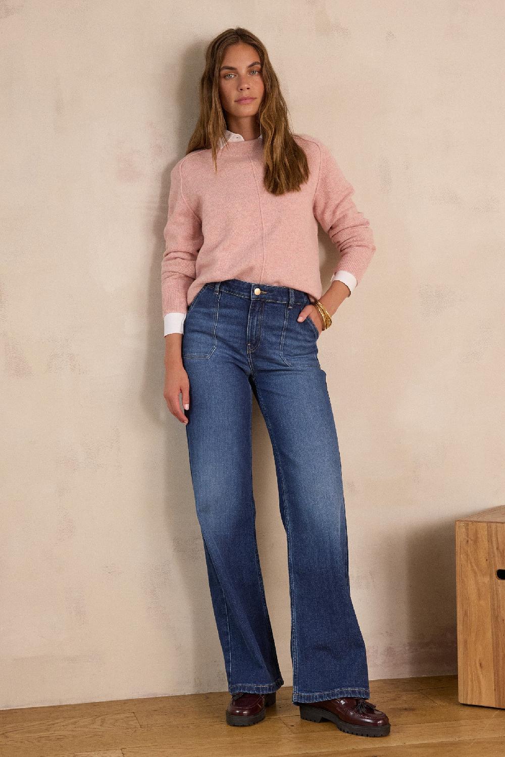 Maison 123 ALESS Wide-leg Jeans In Denim