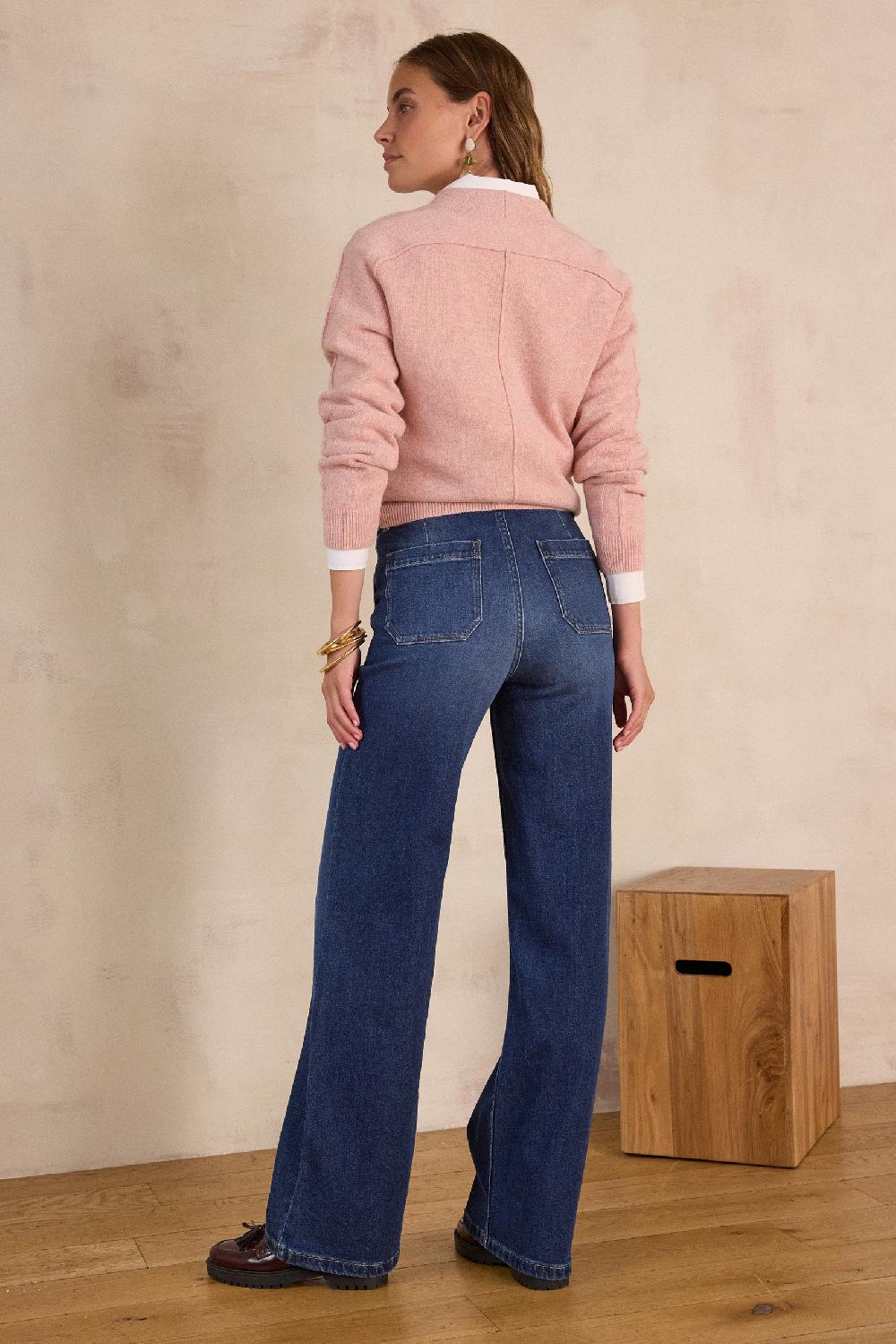 Maison 123 ALESS Wide-leg Jeans In Denim