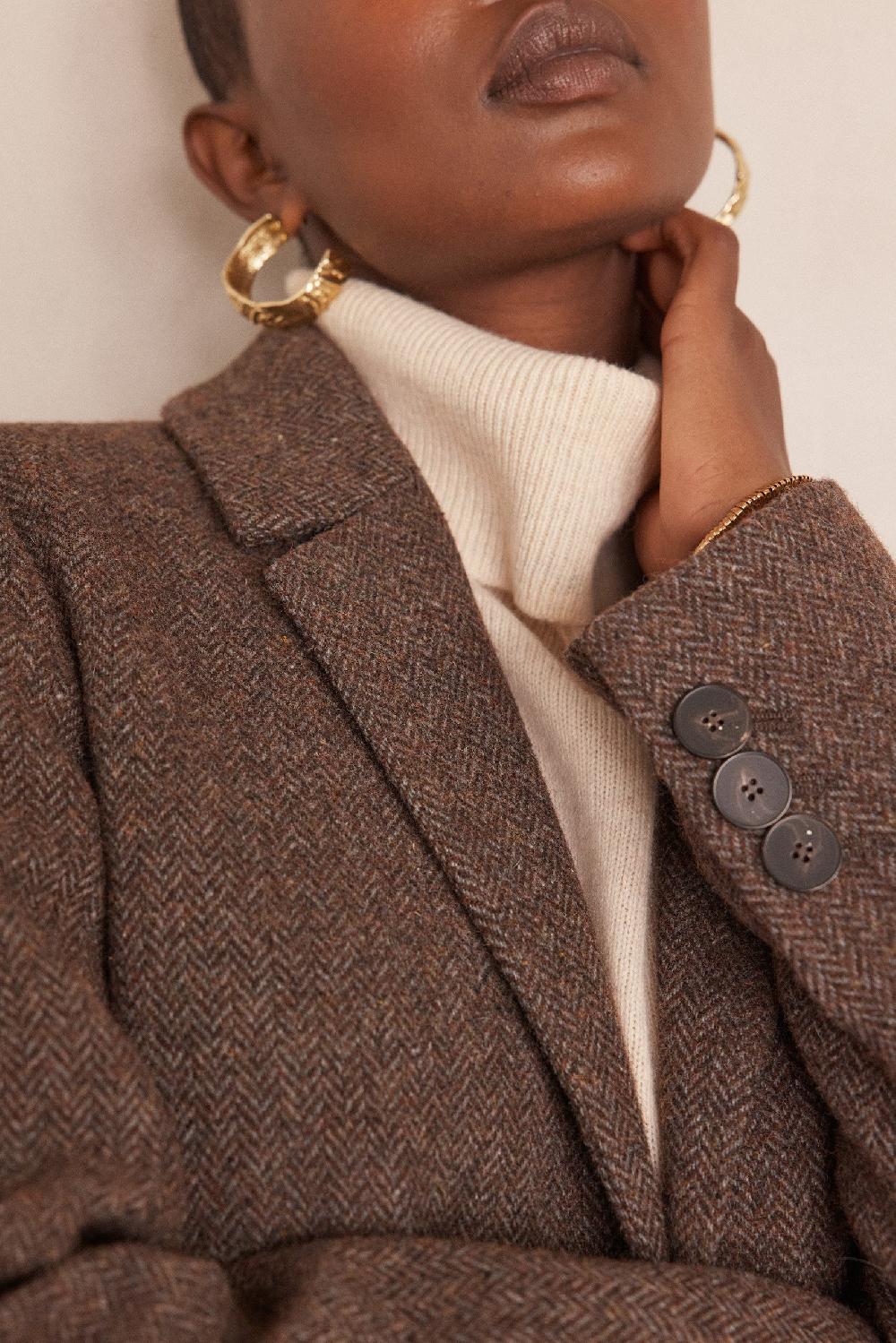 Maison 123 ANABELLE Coat With Chevron Pattern