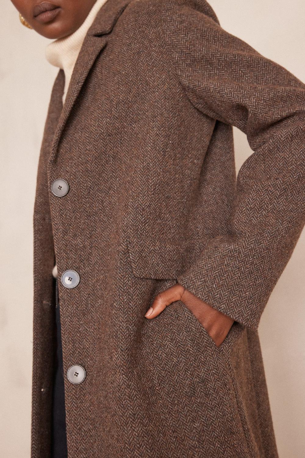 Maison 123 ANABELLE Coat With Chevron Pattern