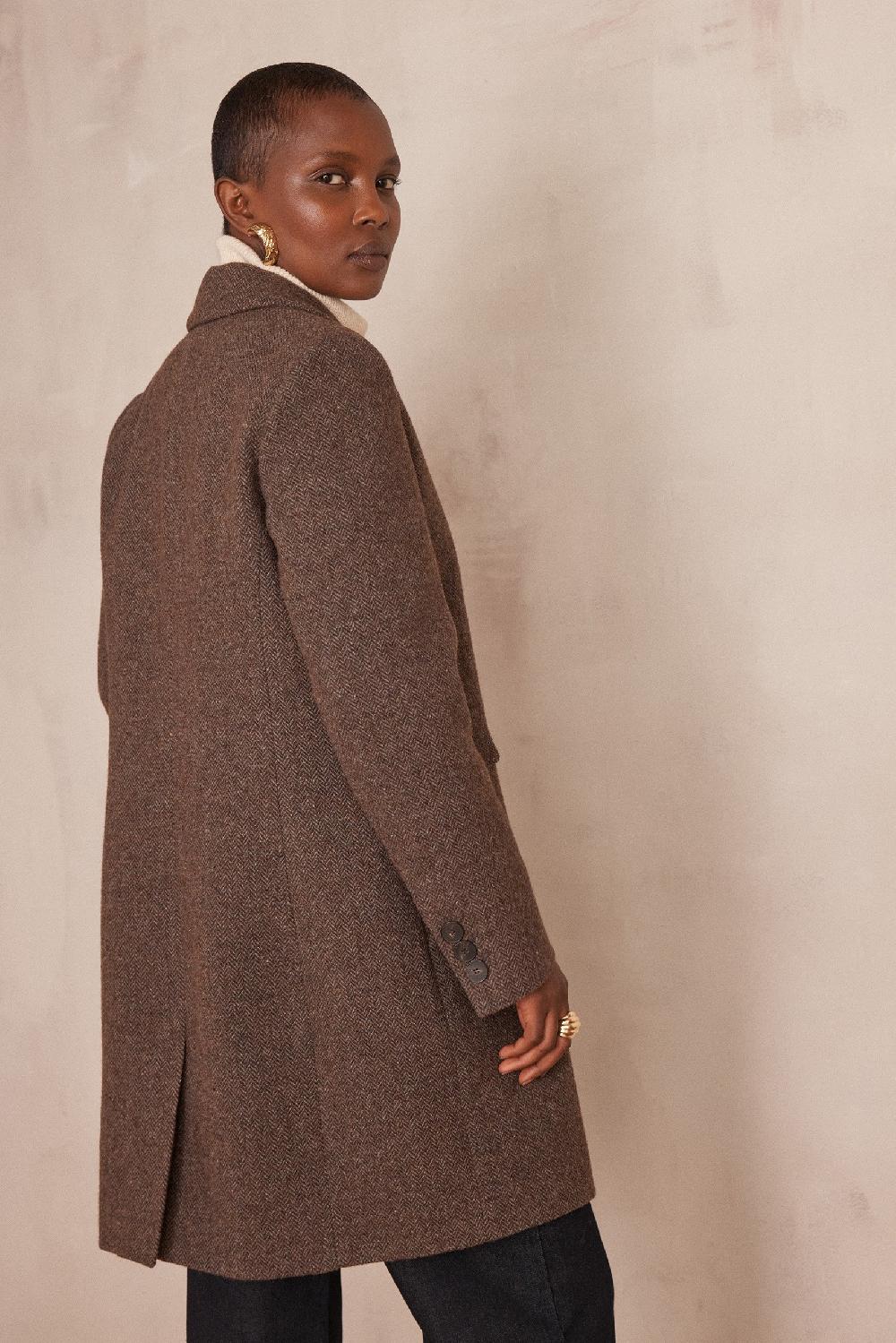 Maison 123 ANABELLE Coat With Chevron Pattern