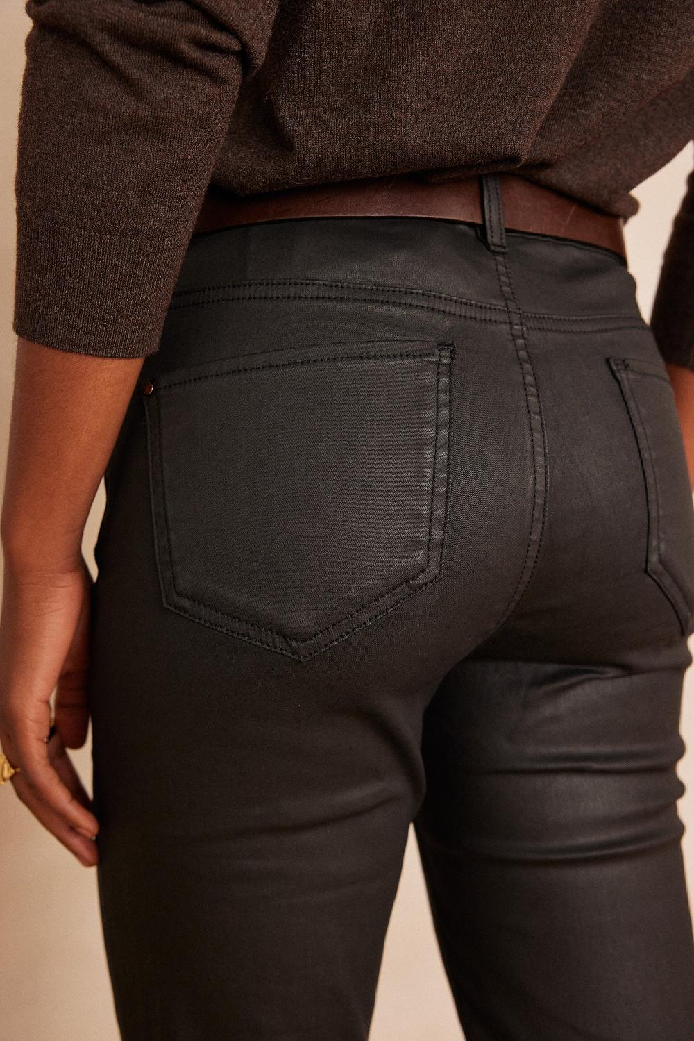 Maison 123 ANETTE Coated Slim Jeans In Cotton