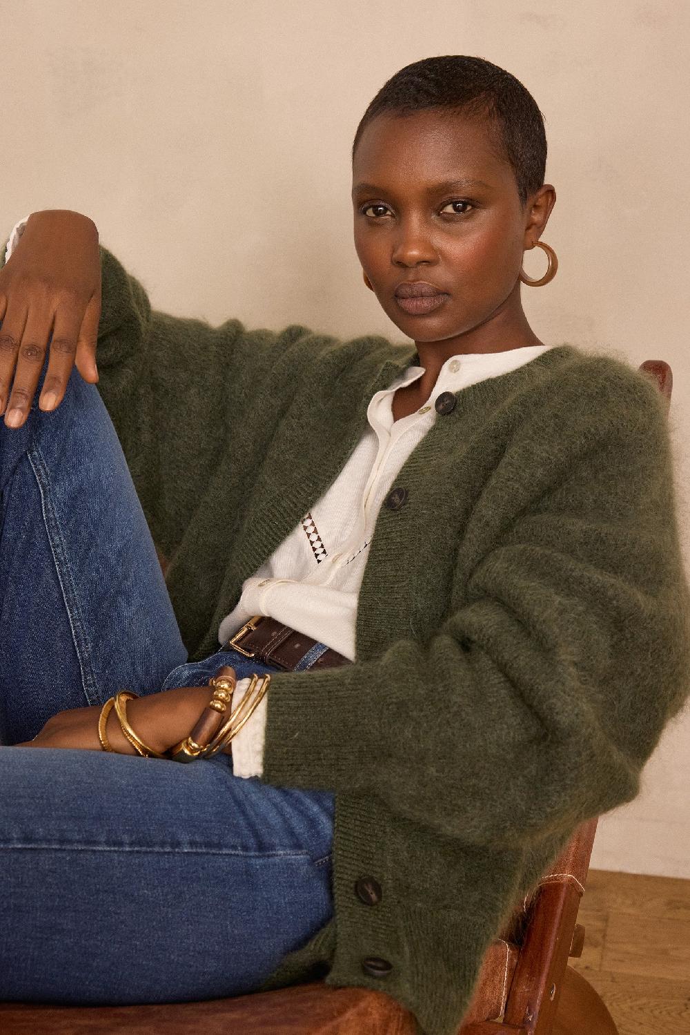 maison 123 BAKER mohair and wool cardigan