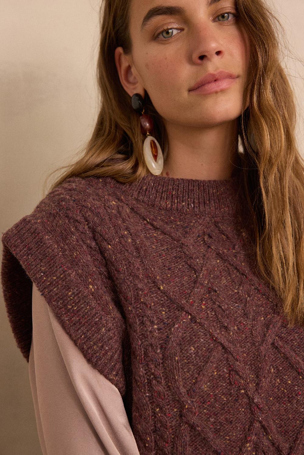 Maison 123 BALKIS Sleeveless Jumper In Wool