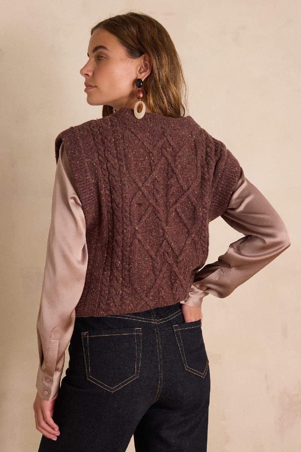 Maison 123 BALKIS Sleeveless Jumper In Wool