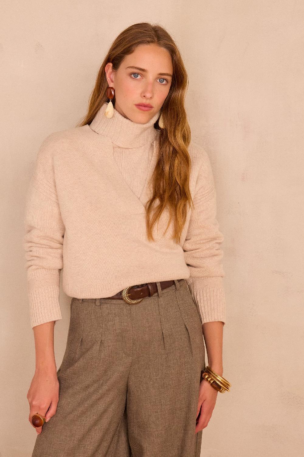 Maison 123 BALTHAZAR V-neck Jumper In Wool