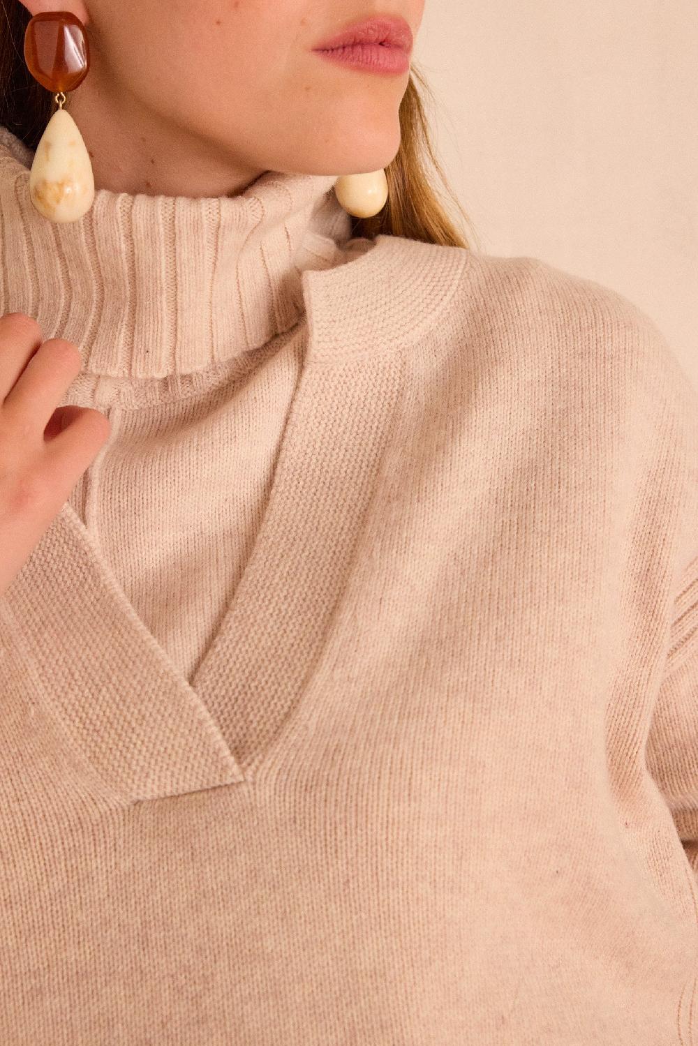 Maison 123 BALTHAZAR V-neck Jumper In Wool