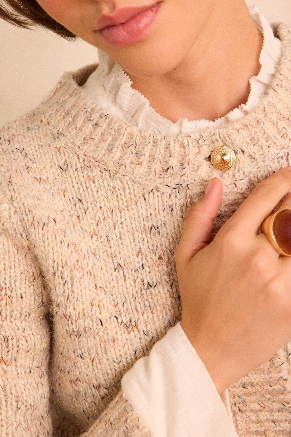 Maison 123 BALTO Speckled Cardigan