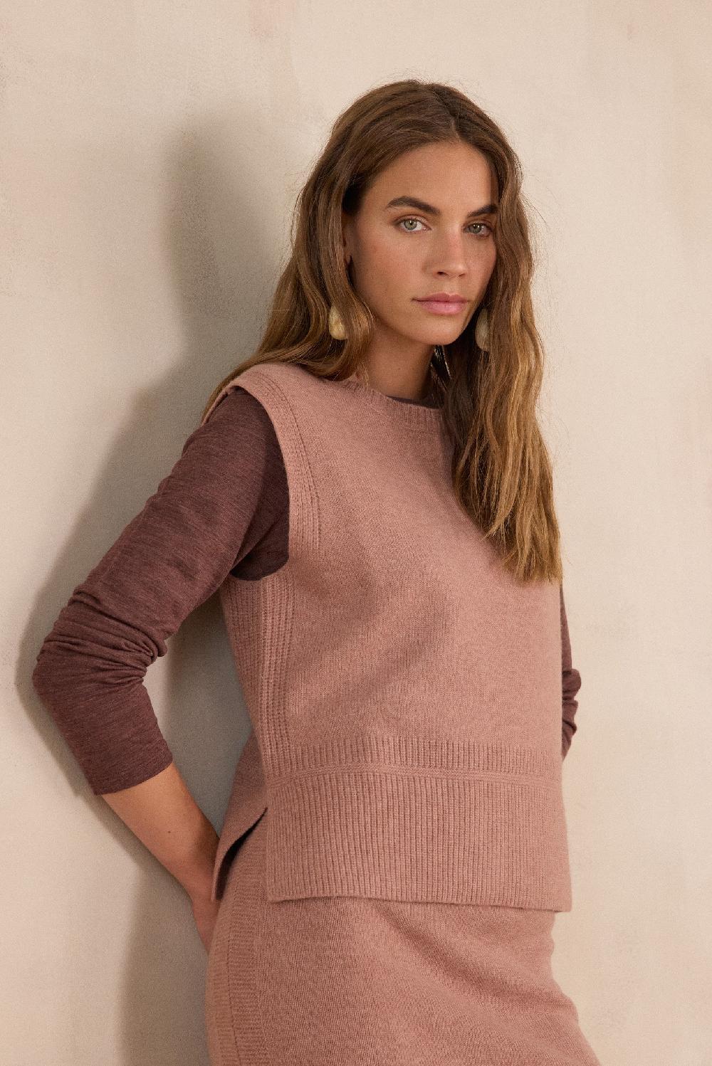 Maison 123 BARCLAY Sleeveless Jumper In Wool