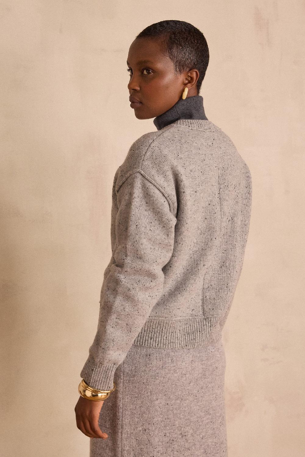Maison 123 BAWER 100% Wool Cardigan