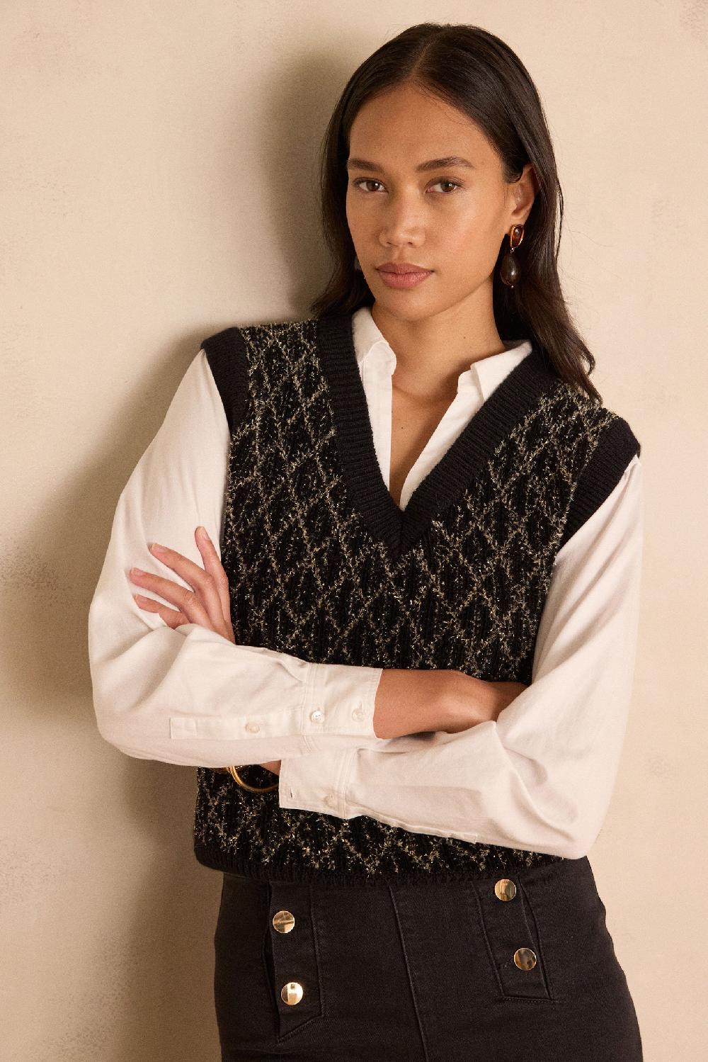 Maison 123 BAXTER Sleeveless V-neck Jumper