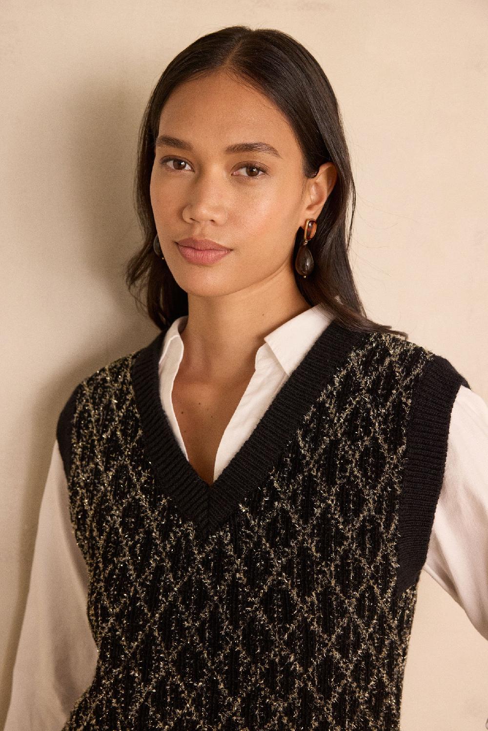 Maison 123 BAXTER Sleeveless V-neck Jumper