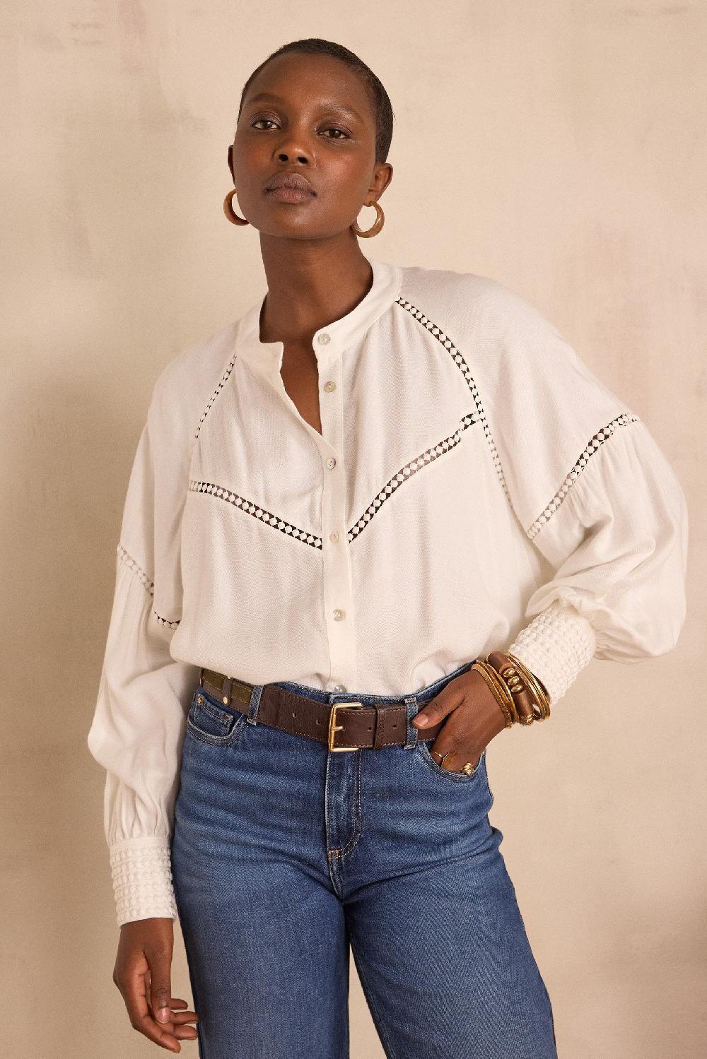 maison 123 BELINDA embroidered blouse