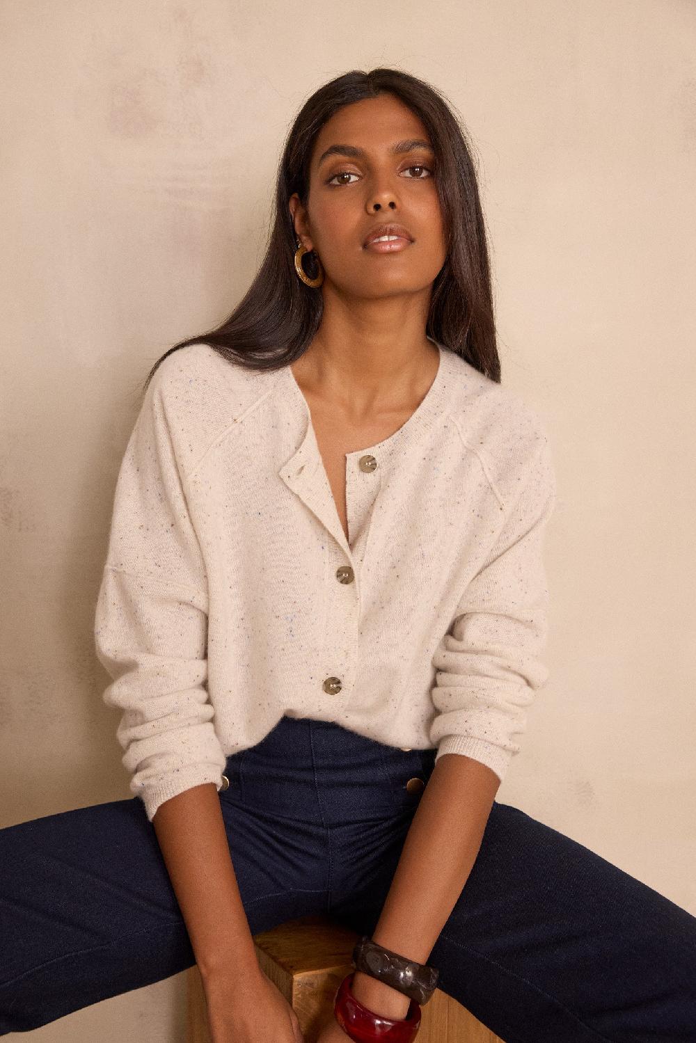 Maison 123 BILLY BIS Cardigan In 100% Cashmere