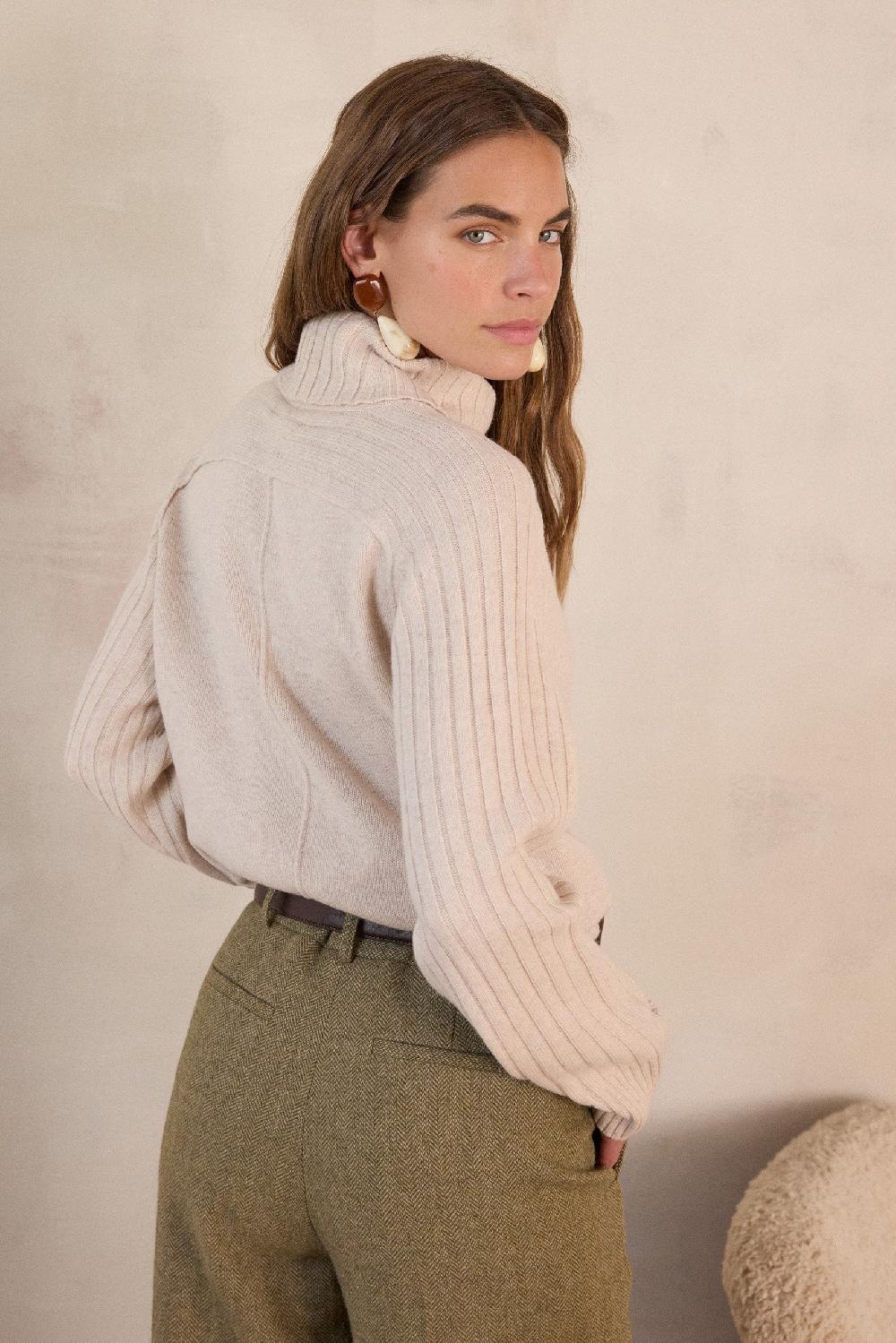 Maison 123 BLAISE Turtleneck Jumper In Wool