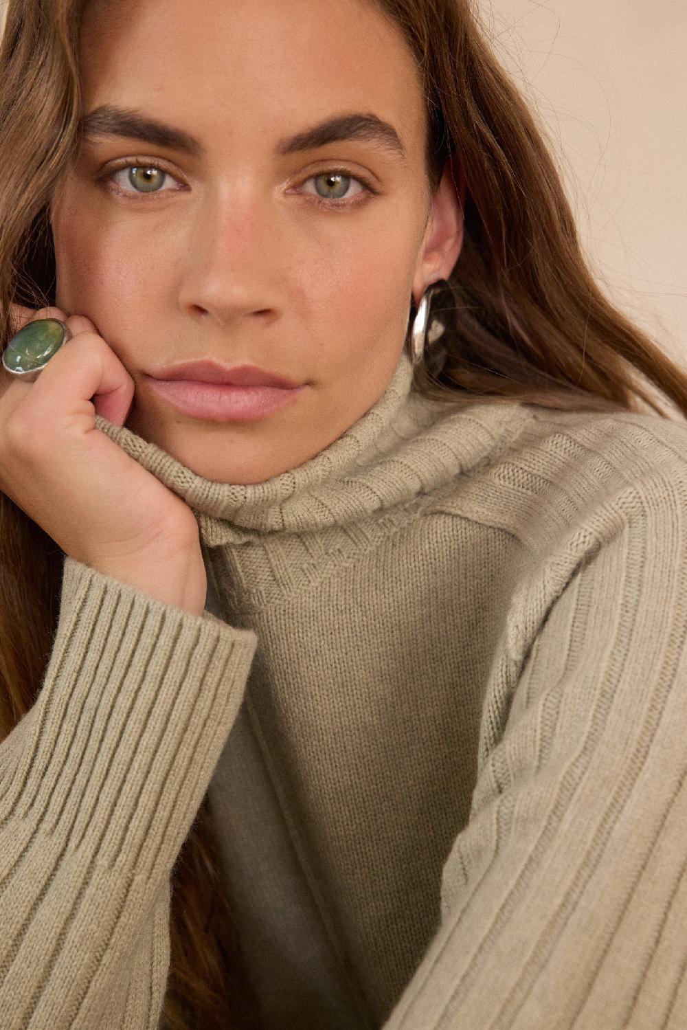 Maison 123 BLAISE Turtleneck Jumper In Wool