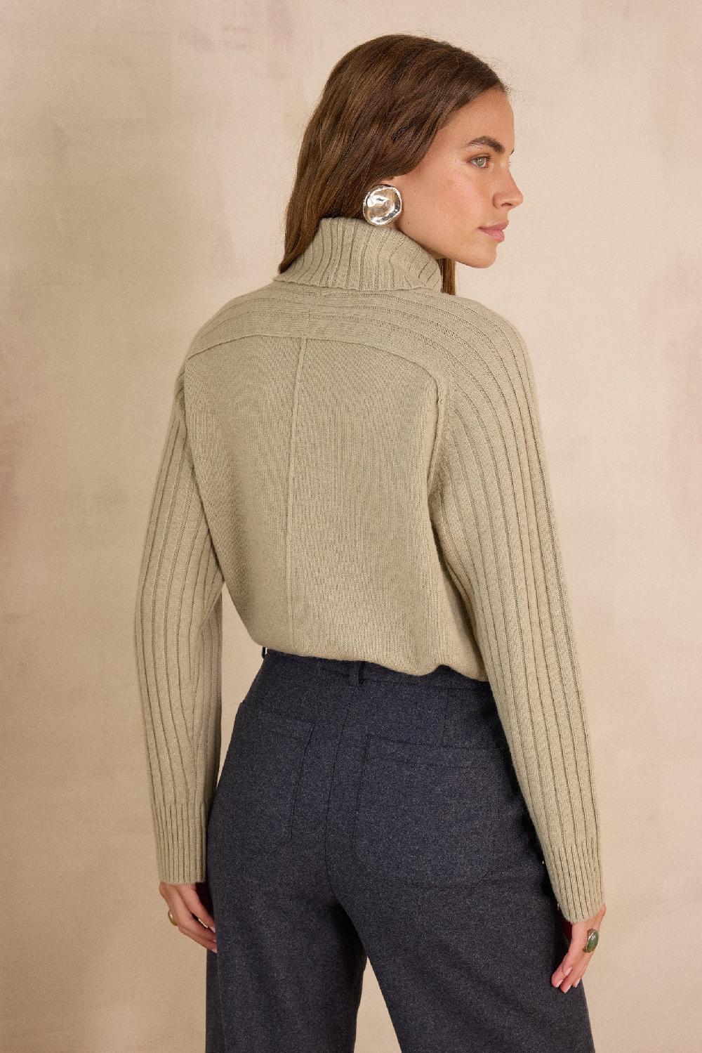 Maison 123 BLAISE Turtleneck Jumper In Wool