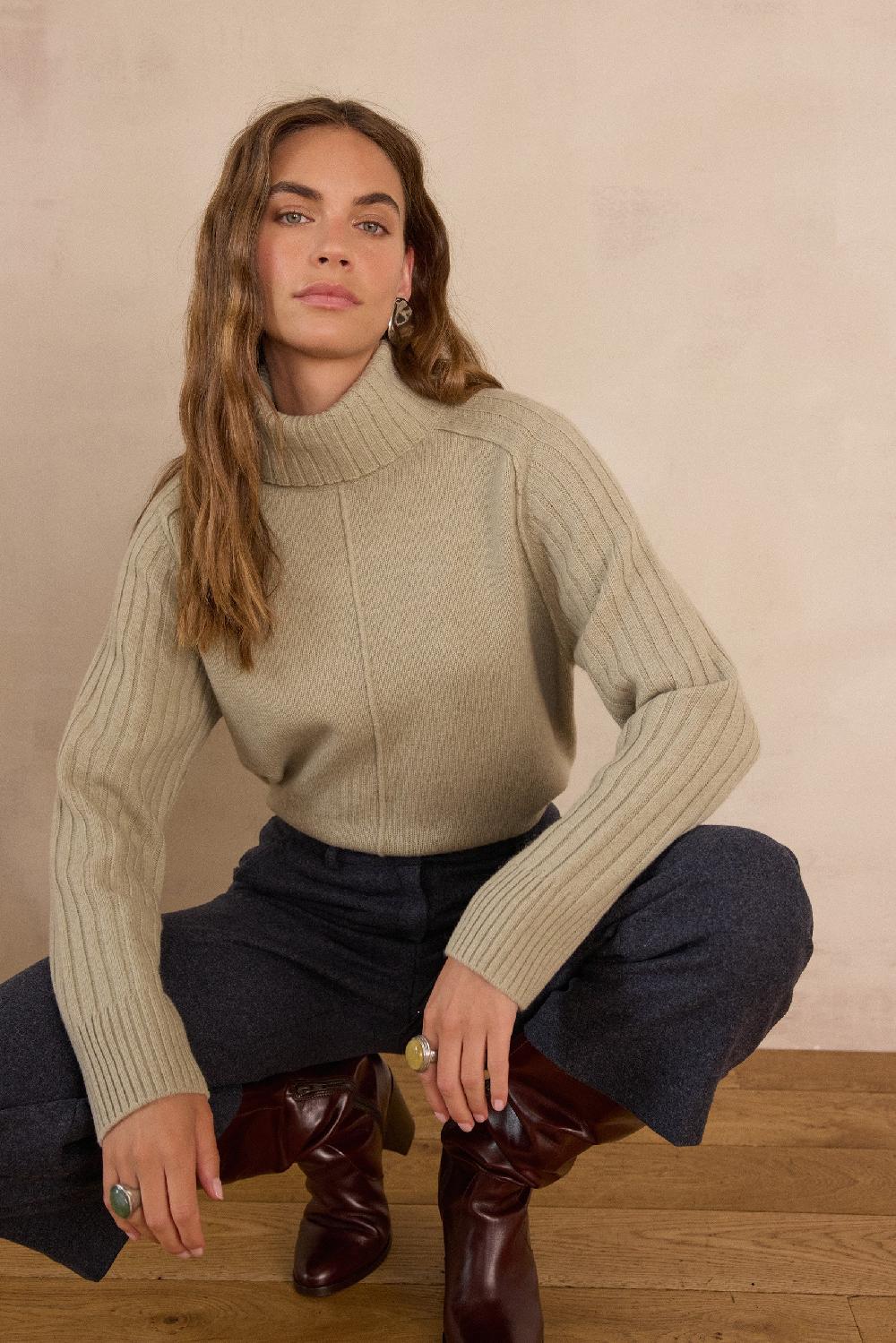 maison 123 BLAISE turtleneck jumper in wool