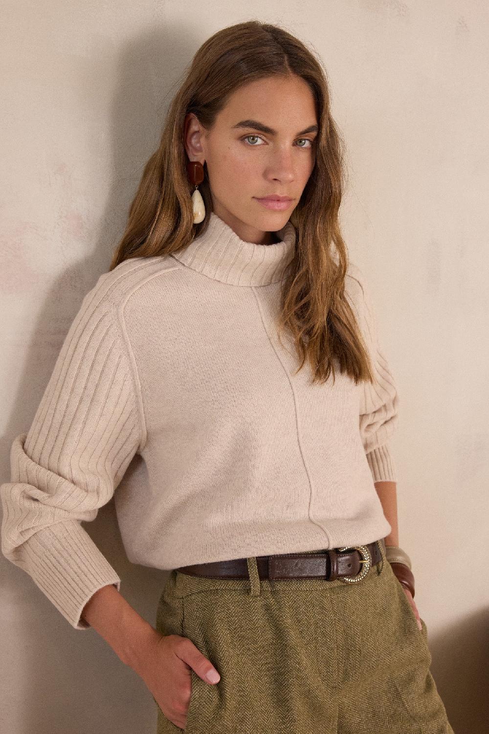 maison 123 BLAISE turtleneck jumper in wool