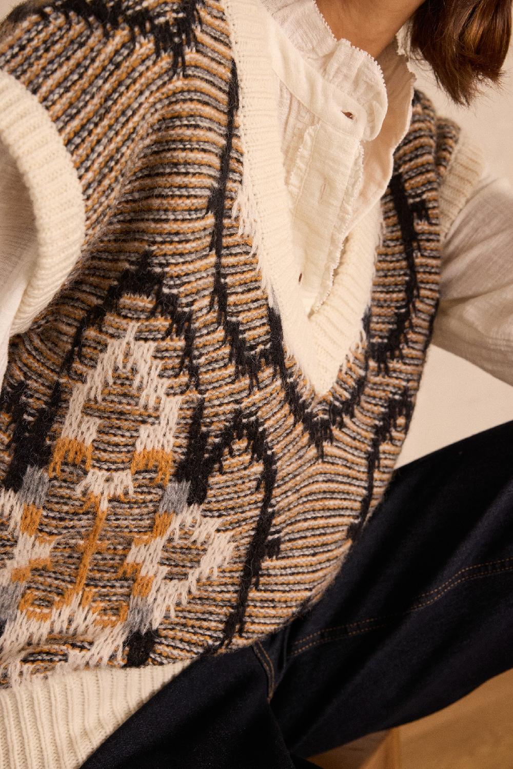 Maison 123 BLISS Sleeveless Jumper In Wool